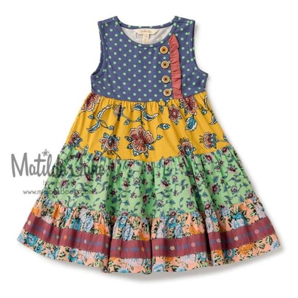 Matilda Jane Wild Heart Dress Girls Size 4 Choose Your Path Collection Knit Uppe - Picture 3 of 7